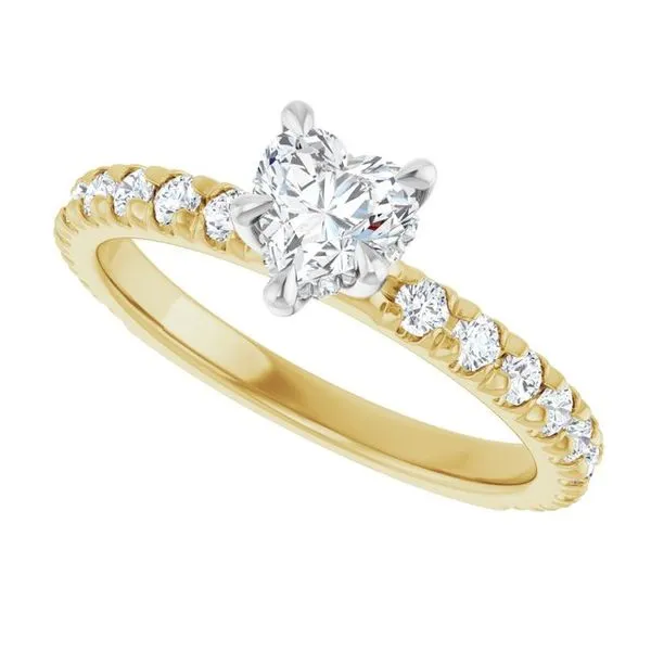 Claw-Prong Hidden Halo-Style Engagement Ring Image 5 J. Thomas Jewelers Rochester Hills, MI