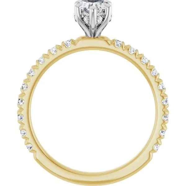 Claw-Prong Hidden Halo-Style Engagement Ring Image 2 Clater Jewelers Louisville, KY