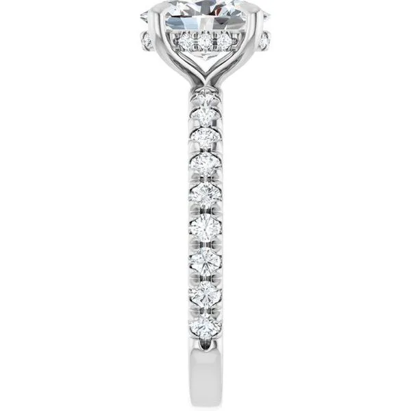 Claw-Prong Hidden Halo-Style Engagement Ring Image 4 Shipley's Fine Jewelry Hampstead, MD