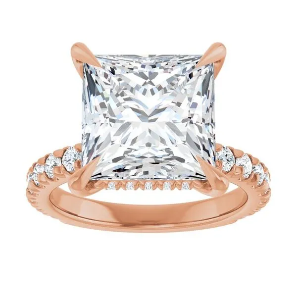 Claw-Prong Hidden Halo-Style Engagement Ring Image 3 Raleigh Diamond Fine Jewelry Raleigh, NC