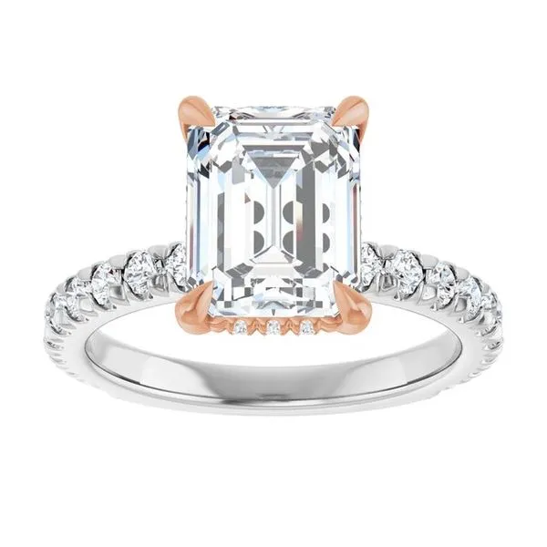 Claw-Prong Hidden Halo-Style Engagement Ring Image 3 Raleigh Diamond Fine Jewelry Raleigh, NC