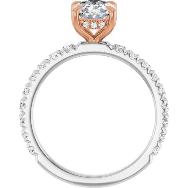 Claw-Prong Hidden Halo-Style Engagement Ring Image 2 Jimmy Smith Jewelers Decatur, AL