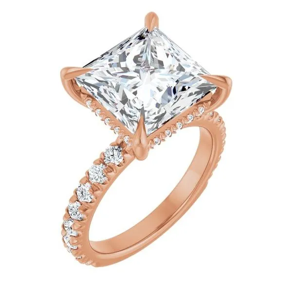 Claw-Prong Hidden Halo-Style Engagement Ring Austin's Fine Diamonds & Jewelry Lyndhurst, NJ