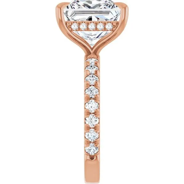 Claw-Prong Hidden Halo-Style Engagement Ring Image 4 Stuart Benjamin & Co. Jewelry Designs San Diego, CA