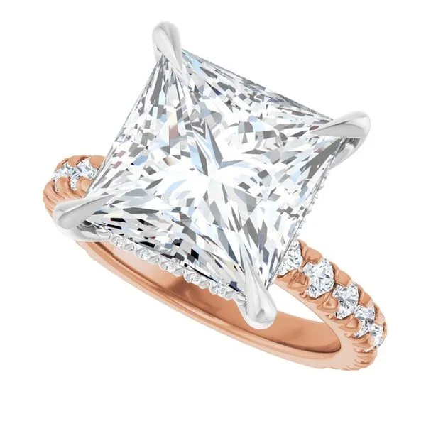 Claw-Prong Hidden Halo-Style Engagement Ring Image 5 Futer Bros Jewelers York, PA