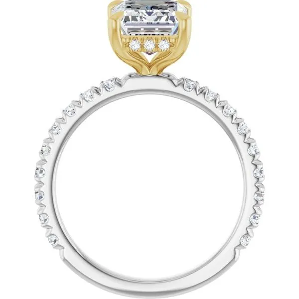 Claw-Prong Hidden Halo-Style Engagement Ring Image 2 House of Silva Wooster, OH