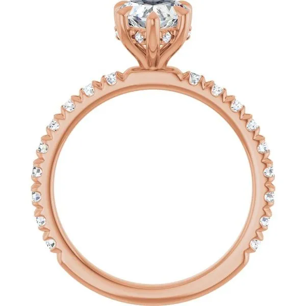 Claw-Prong Hidden Halo-Style Engagement Ring Image 2 Mark Jewellers La Crosse, WI