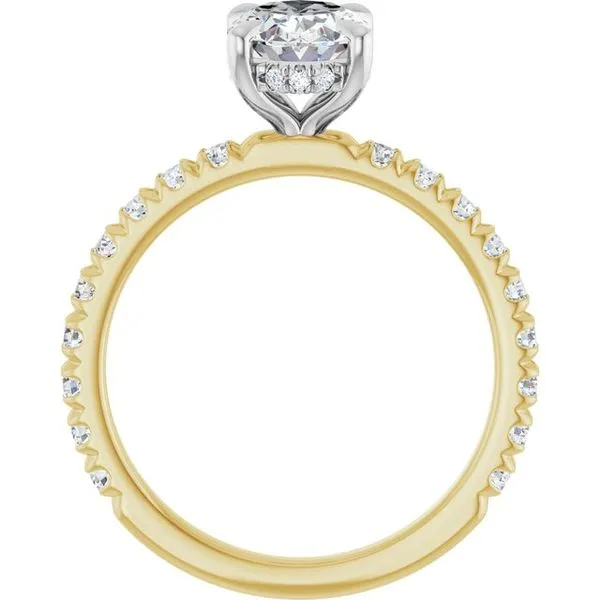 Claw-Prong Hidden Halo-Style Engagement Ring Image 2 Futer Bros Jewelers York, PA
