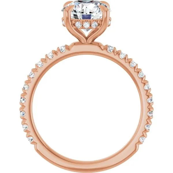 Claw-Prong Hidden Halo-Style Engagement Ring Image 2 Raleigh Diamond Fine Jewelry Raleigh, NC