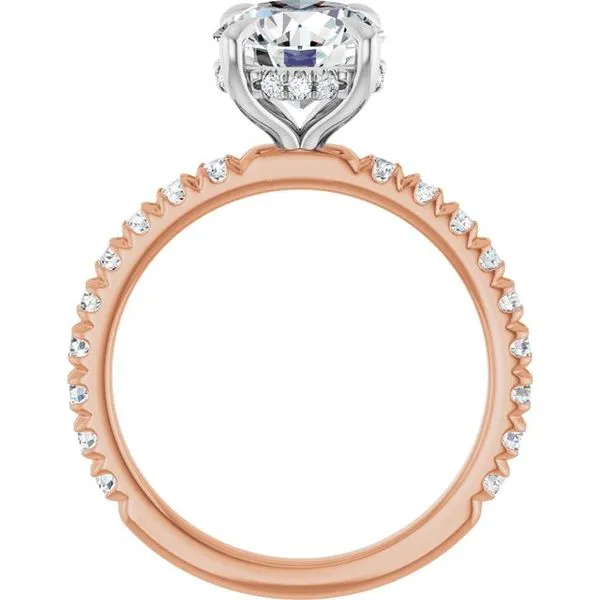 Claw-Prong Hidden Halo-Style Engagement Ring Image 2 Futer Bros Jewelers York, PA