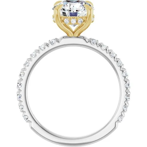Claw-Prong Hidden Halo-Style Engagement Ring Image 2 Mark Jewellers La Crosse, WI
