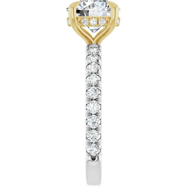 Claw-Prong Hidden Halo-Style Engagement Ring Image 4 Mark Jewellers La Crosse, WI