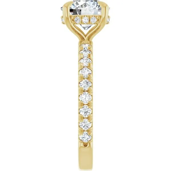 Claw-Prong Hidden Halo-Style Engagement Ring Image 4 Austin's Fine Diamonds & Jewelry Lyndhurst, NJ