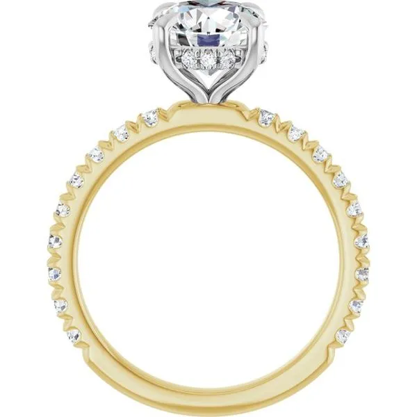 Claw-Prong Hidden Halo-Style Engagement Ring Image 2 Futer Bros Jewelers York, PA