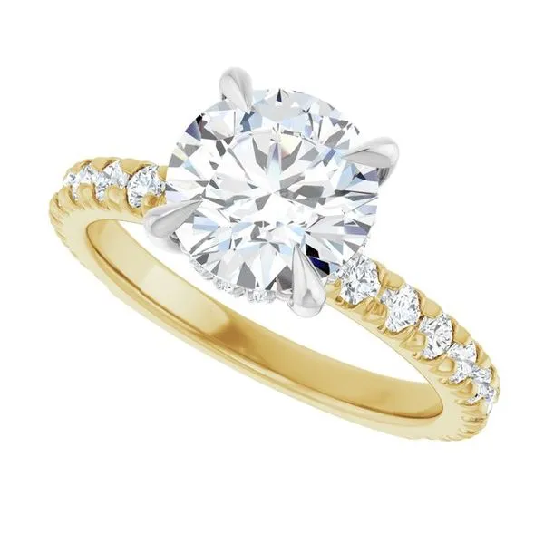 Claw-Prong Hidden Halo-Style Engagement Ring Image 5 J. Thomas Jewelers Rochester Hills, MI