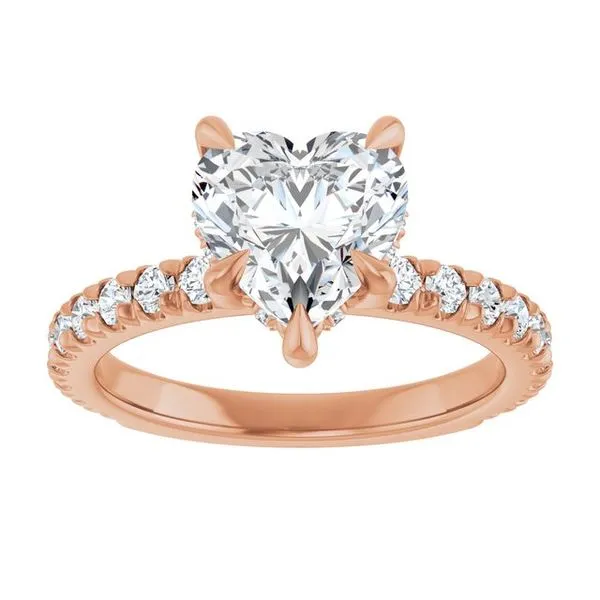 Claw-Prong Hidden Halo-Style Engagement Ring Image 3 Raleigh Diamond Fine Jewelry Raleigh, NC