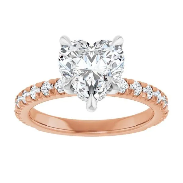 Claw-Prong Hidden Halo-Style Engagement Ring Image 3 Shipley's Fine Jewelry Hampstead, MD