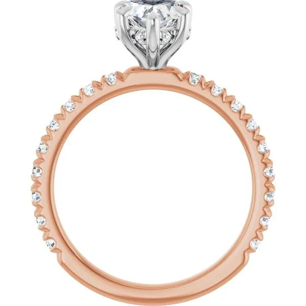 Claw-Prong Hidden Halo-Style Engagement Ring Image 2 J. Thomas Jewelers Rochester Hills, MI