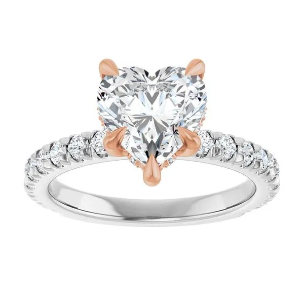 Claw-Prong Hidden Halo-Style Engagement Ring Image 3 Raleigh Diamond Fine Jewelry Raleigh, NC