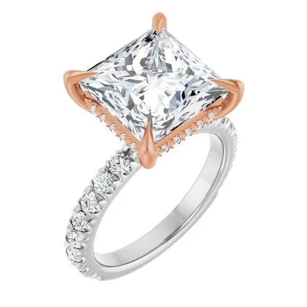 Claw-Prong Hidden Halo-Style Engagement Ring Clater Jewelers Louisville, KY