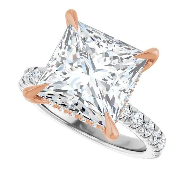 Claw-Prong Hidden Halo-Style Engagement Ring Image 5 Arezzo Jewelers Elmwood Park, IL