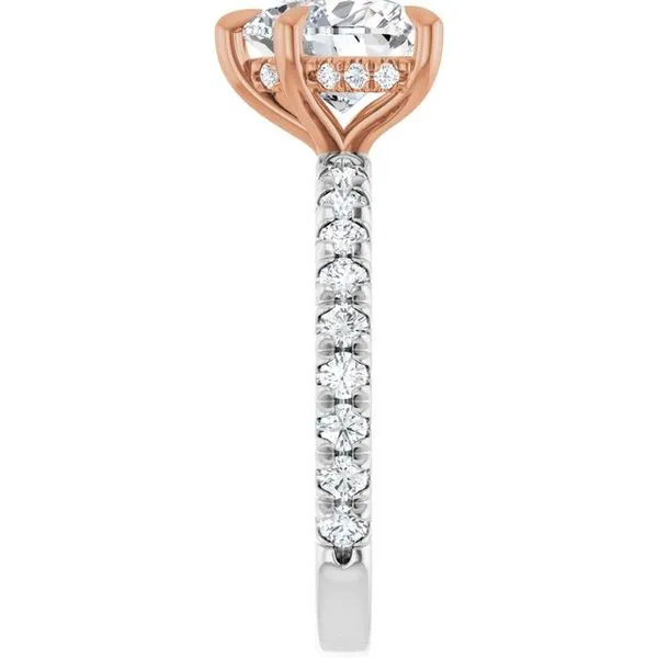 Claw-Prong Hidden Halo-Style Engagement Ring Image 4 JF Jones Jewelers Rochester, NY