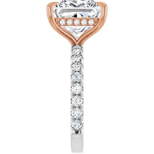 Claw-Prong Hidden Halo-Style Engagement Ring Image 4 J. Thomas Jewelers Rochester Hills, MI