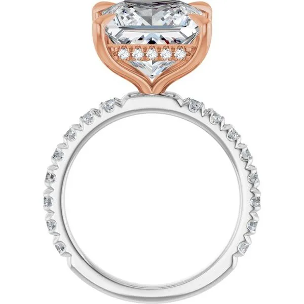 Claw-Prong Hidden Halo-Style Engagement Ring Image 2 Clater Jewelers Louisville, KY
