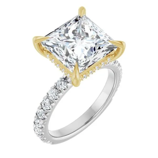 Claw-Prong Hidden Halo-Style Engagement Ring Jimmy Smith Jewelers Decatur, AL