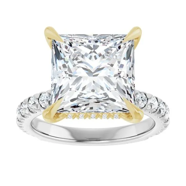 Claw-Prong Hidden Halo-Style Engagement Ring Image 3 J. Thomas Jewelers Rochester Hills, MI