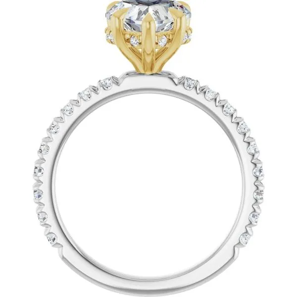 Claw-Prong Hidden Halo-Style Engagement Ring Image 2 J. Thomas Jewelers Rochester Hills, MI