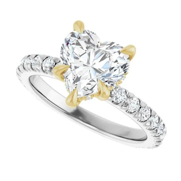 Claw-Prong Hidden Halo-Style Engagement Ring Image 5 Shipley's Fine Jewelry Hampstead, MD
