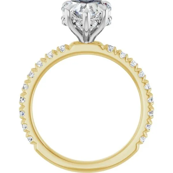 Claw-Prong Hidden Halo-Style Engagement Ring Image 2 J. Thomas Jewelers Rochester Hills, MI