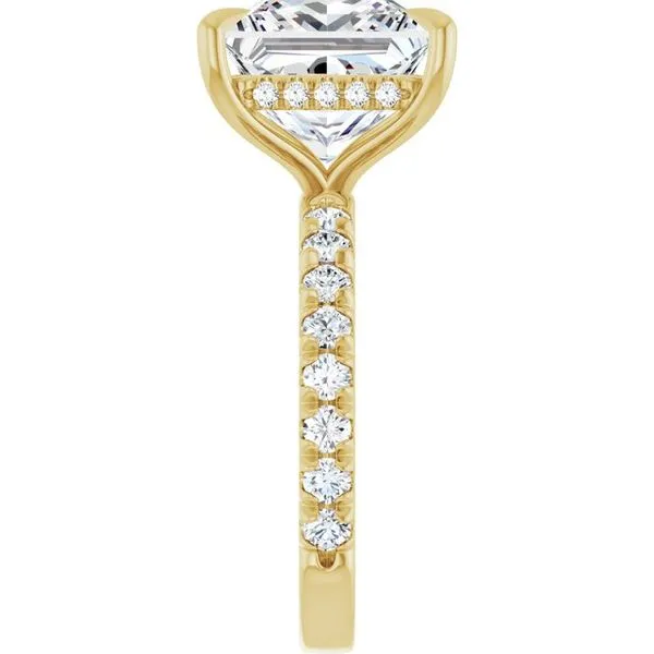 Claw-Prong Hidden Halo-Style Engagement Ring Image 4 Clater Jewelers Louisville, KY