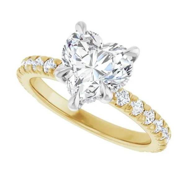 Claw-Prong Hidden Halo-Style Engagement Ring Image 5 Raleigh Diamond Fine Jewelry Raleigh, NC