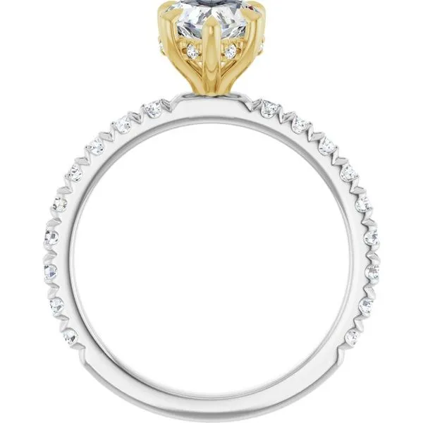 Claw-Prong Hidden Halo-Style Engagement Ring Image 2 Mark Jewellers La Crosse, WI