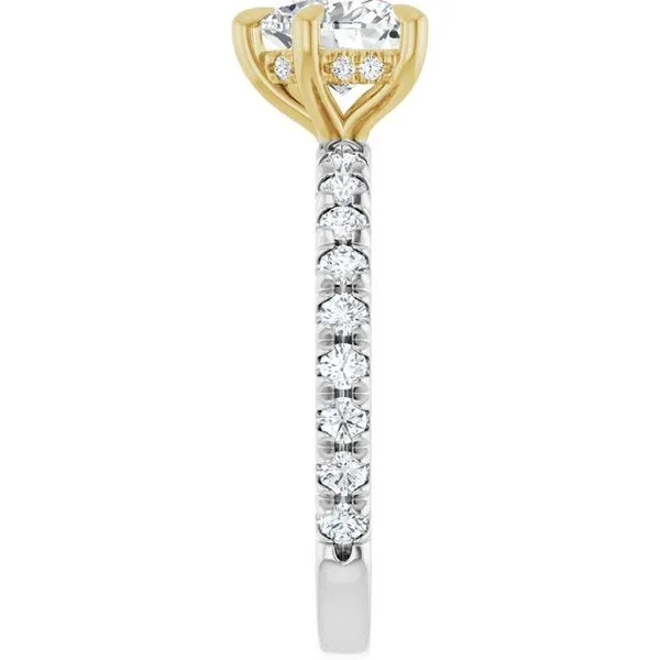 Claw-Prong Hidden Halo-Style Engagement Ring Image 4 Mark Jewellers La Crosse, WI