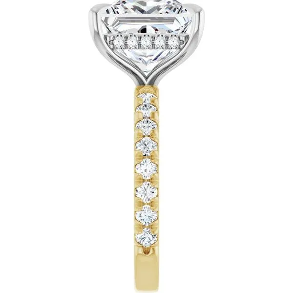 Claw-Prong Hidden Halo-Style Engagement Ring Image 4 Futer Bros Jewelers York, PA