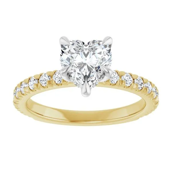Claw-Prong Hidden Halo-Style Engagement Ring Image 3 Mark Jewellers La Crosse, WI