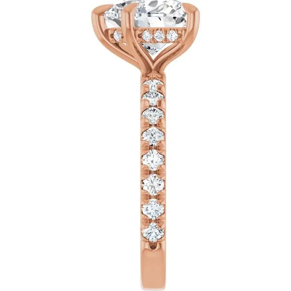 Claw-Prong Hidden Halo-Style Engagement Ring Image 4 Raleigh Diamond Fine Jewelry Raleigh, NC