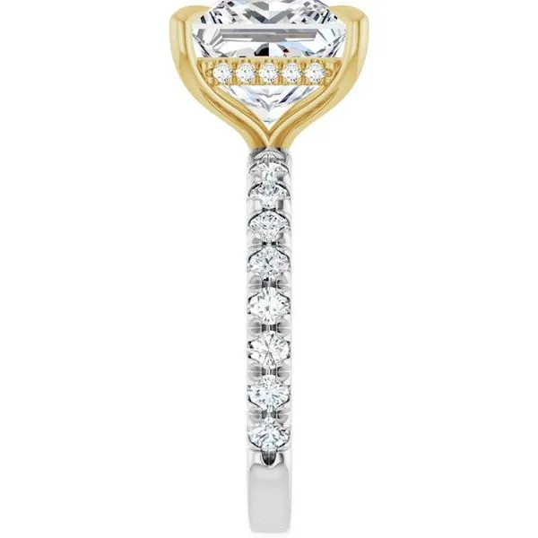Claw-Prong Hidden Halo-Style Engagement Ring Image 4 Arezzo Jewelers Elmwood Park, IL