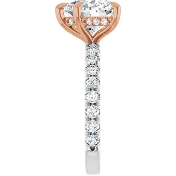 Claw-Prong Hidden Halo-Style Engagement Ring Image 4 Clater Jewelers Louisville, KY