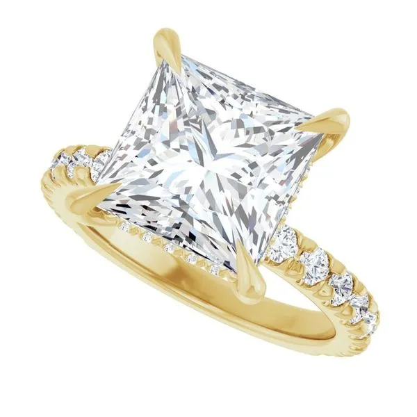 Claw-Prong Hidden Halo-Style Engagement Ring Image 5 Arezzo Jewelers Elmwood Park, IL