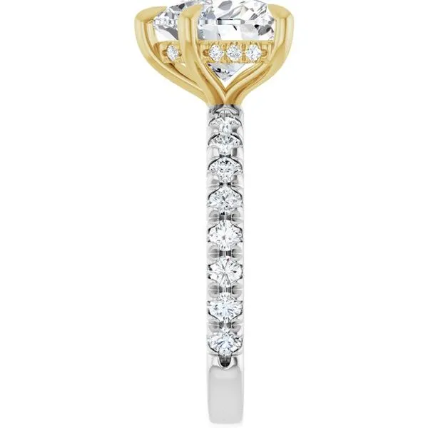 Claw-Prong Hidden Halo-Style Engagement Ring Image 4 J. Thomas Jewelers Rochester Hills, MI