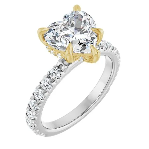 Claw-Prong Hidden Halo-Style Engagement Ring Raleigh Diamond Fine Jewelry Raleigh, NC
