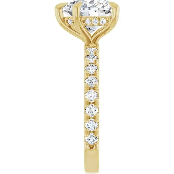 Claw-Prong Hidden Halo-Style Engagement Ring Image 4 Austin's Fine Diamonds & Jewelry Lyndhurst, NJ