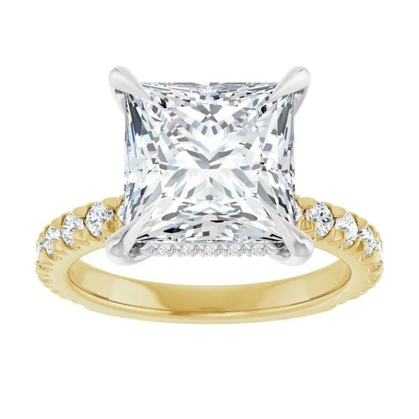 Claw-Prong Hidden Halo-Style Engagement Ring Image 3 Clater Jewelers Louisville, KY