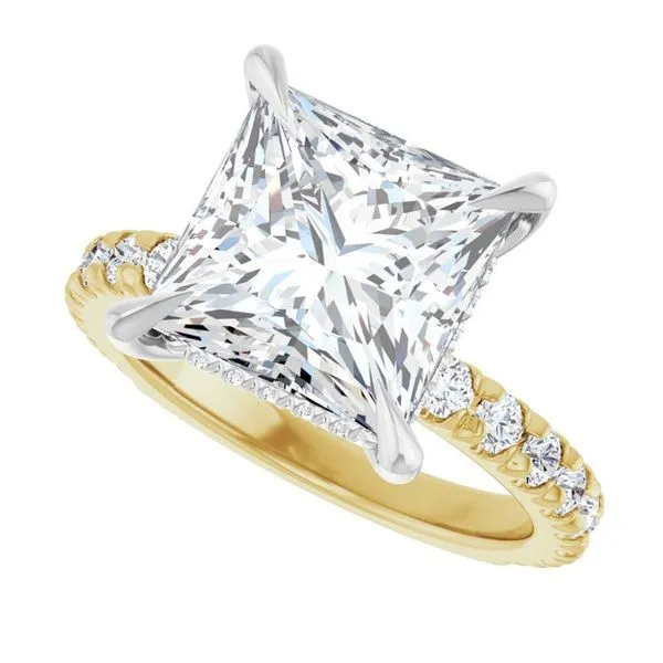 Claw-Prong Hidden Halo-Style Engagement Ring Image 5 Shipley's Fine Jewelry Hampstead, MD