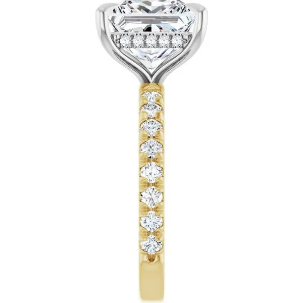 Claw-Prong Hidden Halo-Style Engagement Ring Image 4 Arezzo Jewelers Elmwood Park, IL