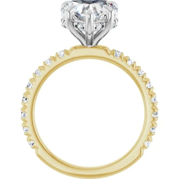 Claw-Prong Hidden Halo-Style Engagement Ring Image 2 J. Thomas Jewelers Rochester Hills, MI